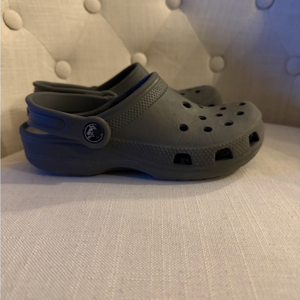 Children's Gray Slip-On Crocs